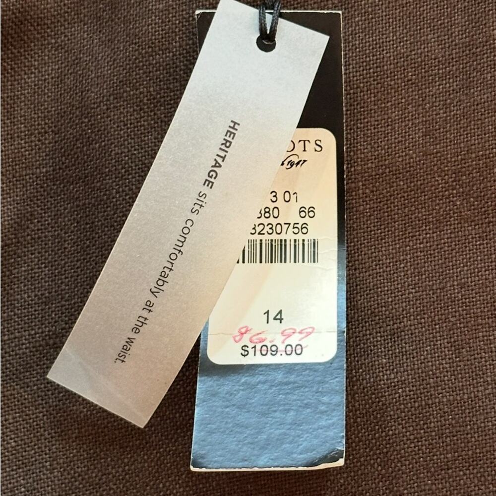 Talbots Brown Women’s 14 Heritage wide leg Pure Irish Linen pant ☘️ 👖 NWT - Picture 9 of 15